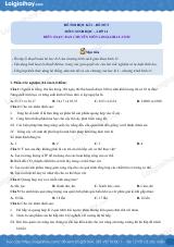 Đề số 5 - Đề kiểm tra học kì 1 - Sinh học 11